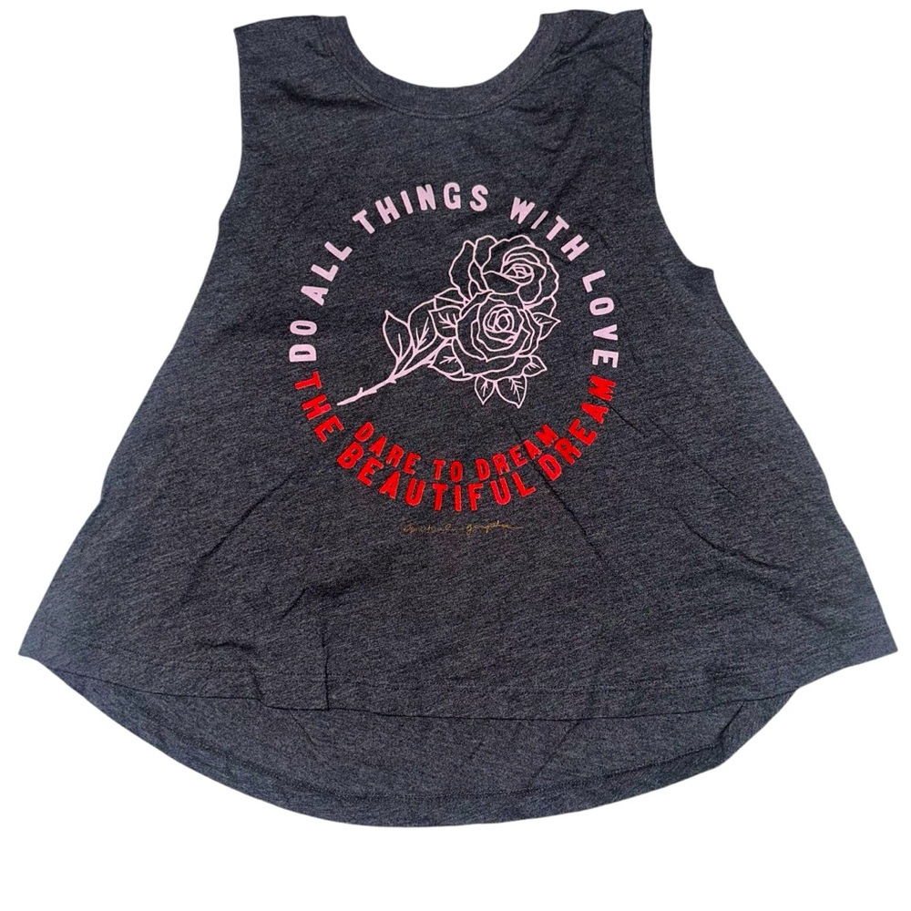 Spiritual Gangster Graphic Top Sleeveless All Things Crop Tank Medium